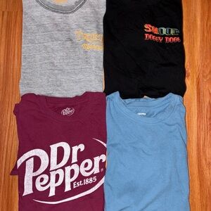 Graphic T-Shirt Bundle - Dr Pepper, Snoop Dogg, Triumph